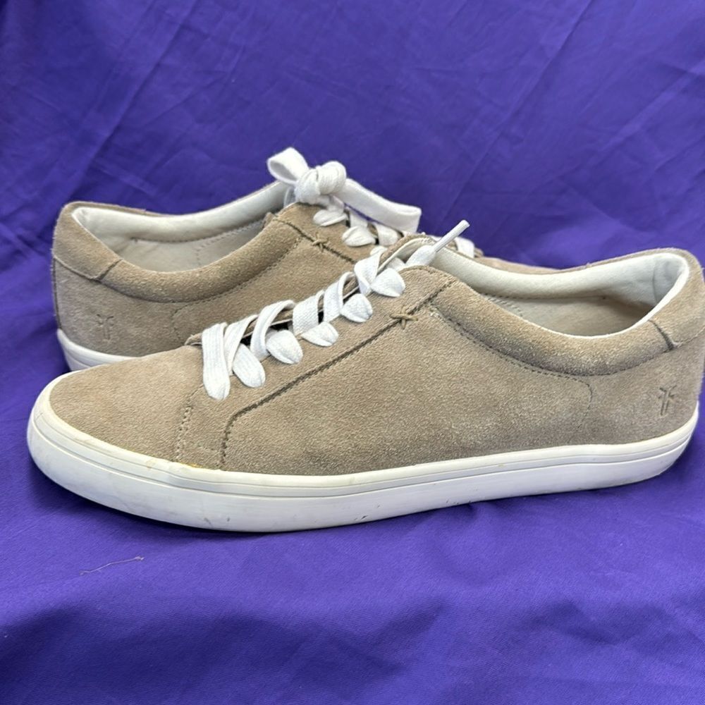 Frye Womens Shoes Frye Kerry Low Lace Suede Sneakers